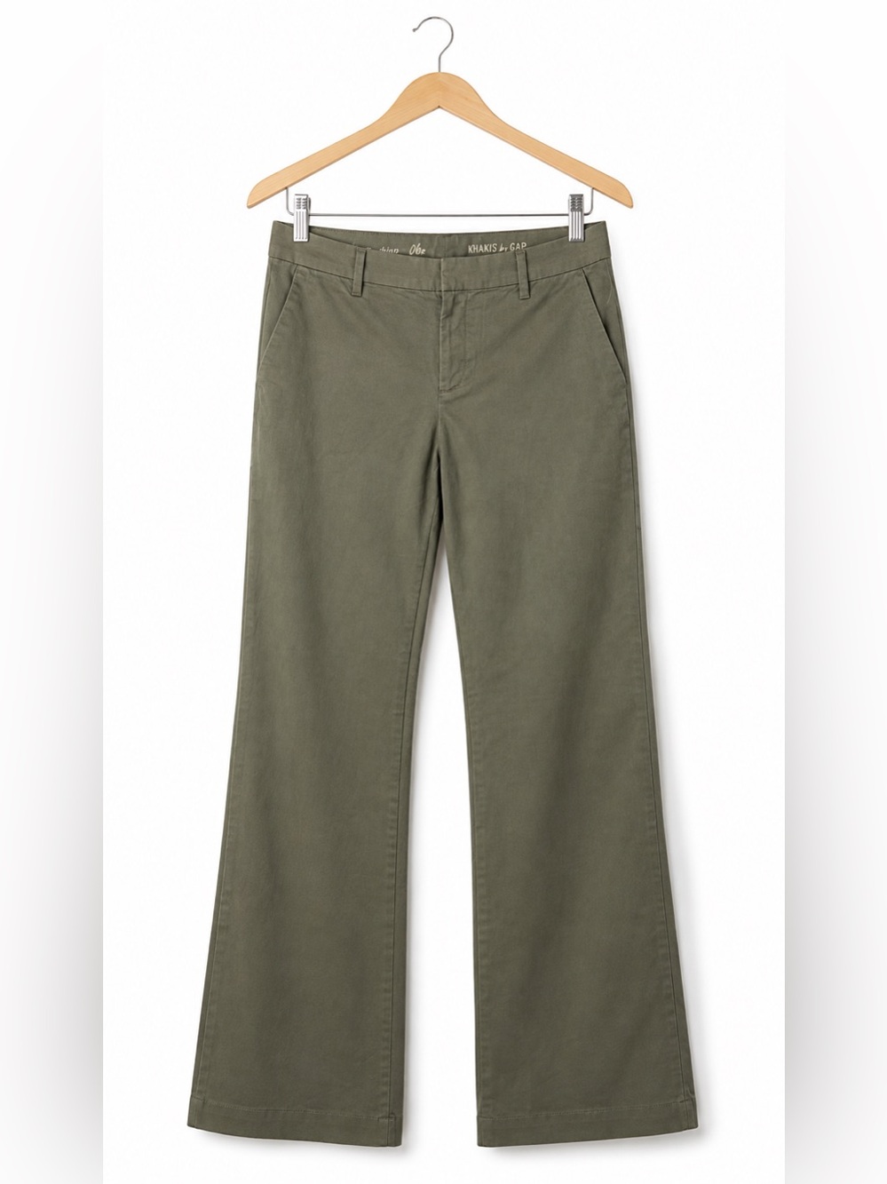 GAP Gray Green Bootcut Khaki Pants NWT Size 6 Y2K Low Rise Chino Trouser